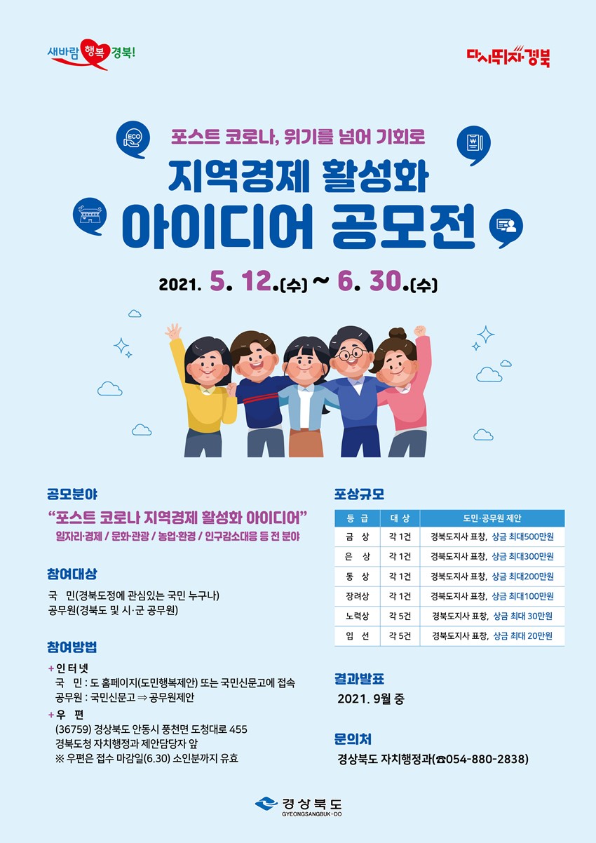1.경상북도 포스트 코로나 지역경제 활성화 아이디어 공모전